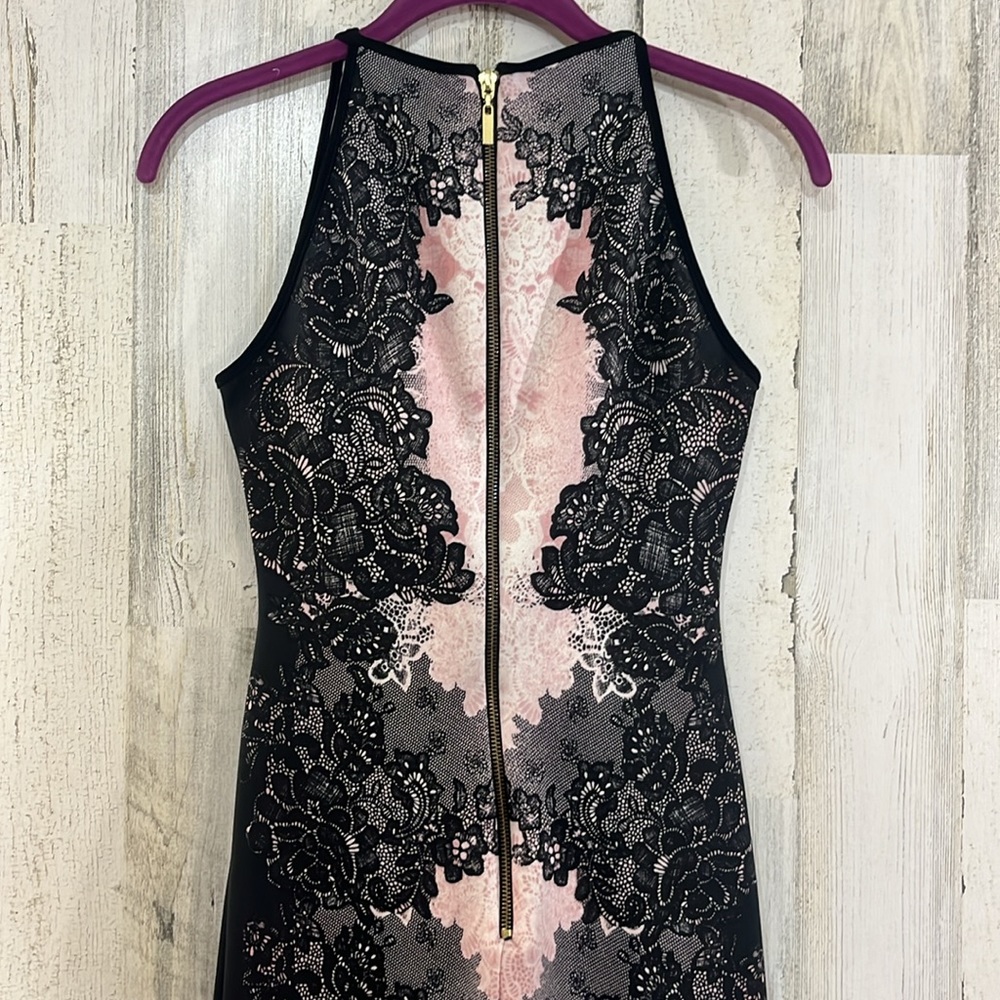 B Darlin  Womens Juniors' Printed High-Neck Bodycon Dress size 1 / 2 - Picture 8 of 13